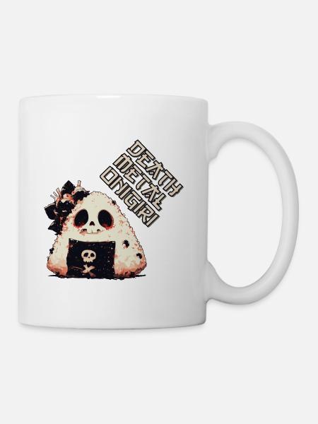 Death Metal Onigiri - Tasse - Weiß