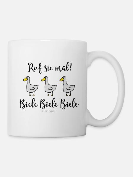 Biele Biele Biele- Ruf sie mal! Jan & Elke - Tasse - Weiß
