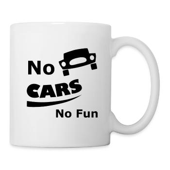 Pour les mordus de voitures - Mug blanc - blanc - Droite