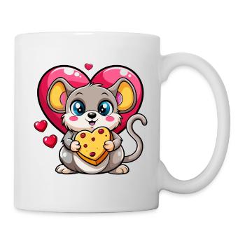 Cheese Loving Mouse - Mug - white - Right