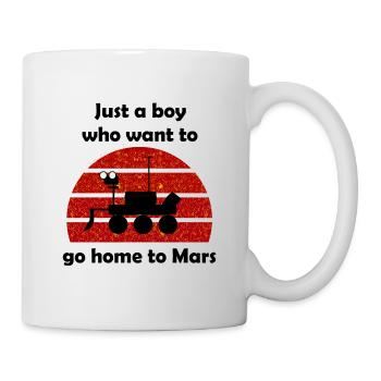 Vol dans l’espace - Mug blanc - blanc - Droite