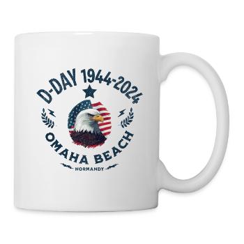 D DAY 80th anniversary Omaha beach - Mug blanc - blanc - Droite