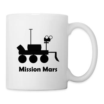 La mission sur la planète Mars - Mug blanc - blanc - Droite