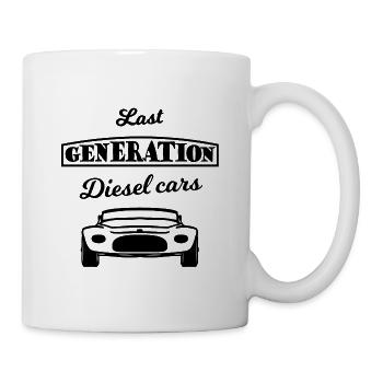 Les derniers pilotes de moteurs à combustion - Mug blanc - blanc - Droite