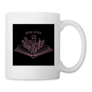Book Lover - Tasse - Weiß - Rechts