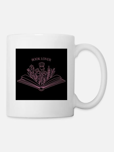 Book Lover - Tasse - Weiß