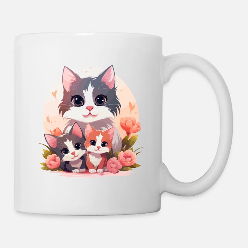 Cats T-Shirt - Mug - white