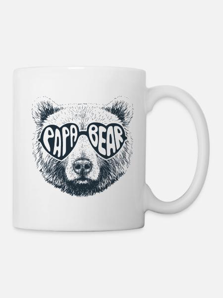 Papa ours - Mug blanc - blanc