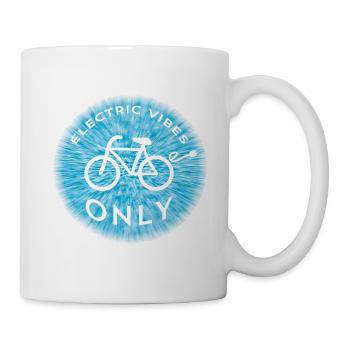 ELECTRIC VIBES ONLY EBIKE Fahrrad E-Bike - Tasse - Weiß - Rechts
