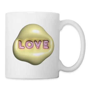 Love 3D - Mug blanc - blanc - Droite