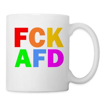 Fck afd - Tasse - Weiß - Rechts