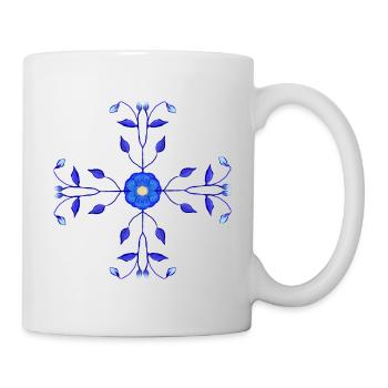 Blue Flower Kross - Mug - white - Right