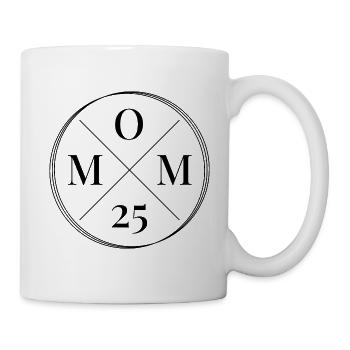 Mom 25 Baby Mutter Muttertag Geschenk Mama 2025 - Tasse - Weiß - Rechts