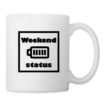 Die Energie am Wochenende - Tasse - Weiß - Rechts