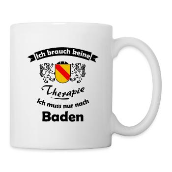 Urlaub im Badnerland - Tasse - Weiß - Rechts