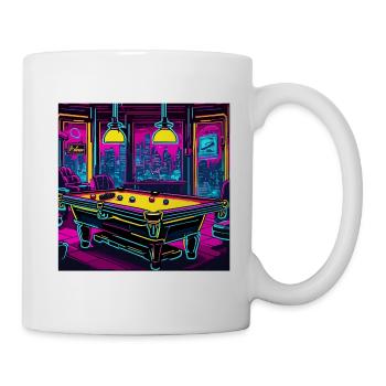 Billardtisch / Billiardkugel / 8 Ball / Pool / Kö - Tasse - Weiß - Rechts