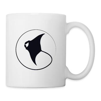 Raie Manta - Mug blanc - blanc - Droite