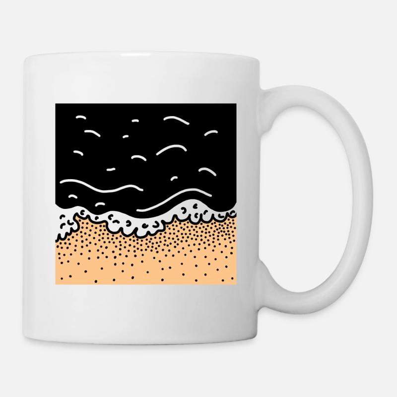 Vacances à la plage, bonnes vacances - Mug blanc - blanc