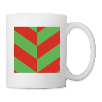 BLOW UP MOVIE: POP ART CUSHION 'DIAGONAL OP ART' - Mug - white - Right