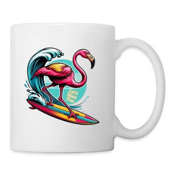 Flamingo - Tasse - Weiß - Rechts