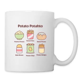 Potato Potahto Mashed French Fries Hash Brown - Mug - white - Right