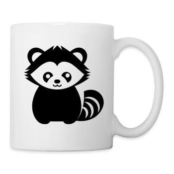 Kleiner Panda - Tasse - Weiß - Rechts