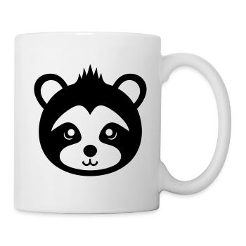 Panda-Kopf - Tasse - Weiß - Rechts