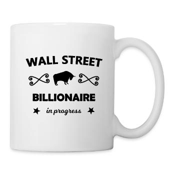 Le milliardaire boursier - Mug blanc - blanc - Droite