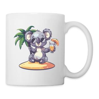 Palmier d’été de l’île Koala - Mug blanc - blanc - Droite