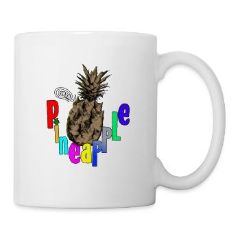 Purrfect Pineapple: Das Miauen der Katze - Tasse - Weiß - Rechts