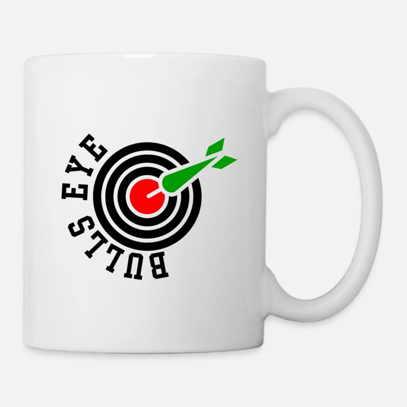 Bulls Eye Darts Darts Player Dartboard Dart Fans - Mug - white