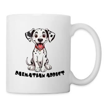 Dalmatian addict - Amoureux des dalmatiens - Mug blanc - blanc - Droite