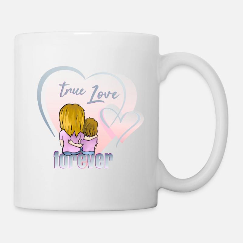 Le véritable amour pour toujours - Mug blanc - blanc