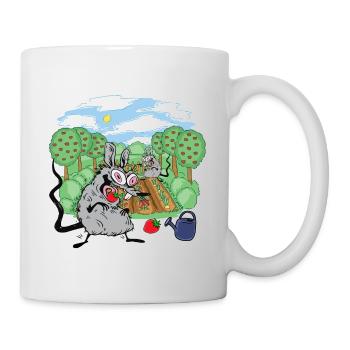 Rat, Gardening, Rats, Rodents, Strawberries, Mouse, Mice - Mug - white - Right