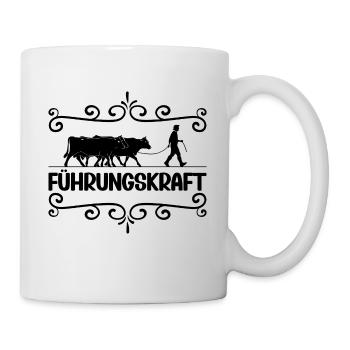 Führungskraft Kühe Landwirt Bauer Geschenkidee - Tasse - Weiß - Rechts