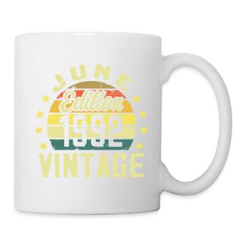 Juin 1992 Juin Cadeau Anniversaire June 1992 Rétro - Mug blanc - blanc - Droite