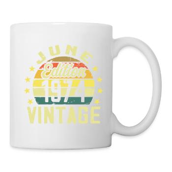 June 1974 June Retro Birthday Gift June 1974 - Mug - white - Right