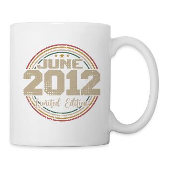 Born in June 2012 Birthday 12012 June 2012 June - Mug - white - Right