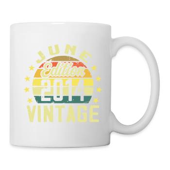 Juin 2014 Juin Cadeau Anniversaire June 2014 Rétro - Mug blanc - blanc - Droite