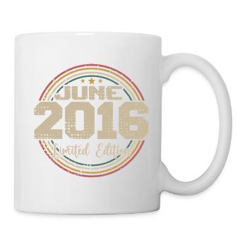 Born in June 2016 Birthday 12016 June 2016 June - Mug - white - Right