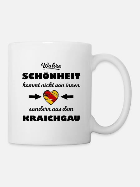 Zuhause im schönen Kraichgau - Tasse - Weiß