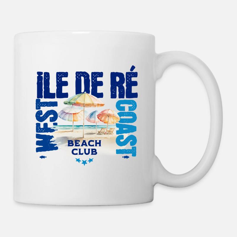 Ile de Ré Beach club - Mug blanc - blanc