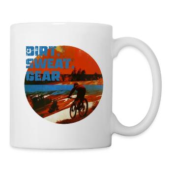 Saleté, sueur, équipement - Mug blanc - blanc - Droite