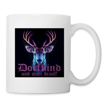 Deer for proud village children Village festival traditional costume - Mug - white - Right