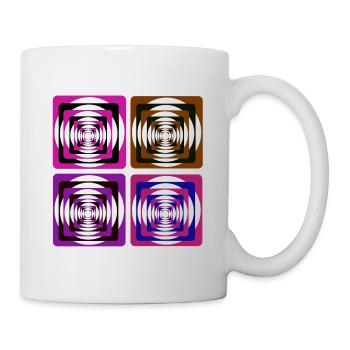 Art géométrique - Mug blanc - blanc - Droite
