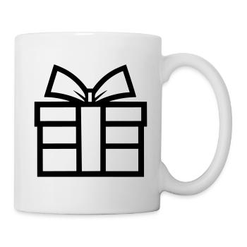 Boite icon de cadeau - Mug blanc - blanc - Droite