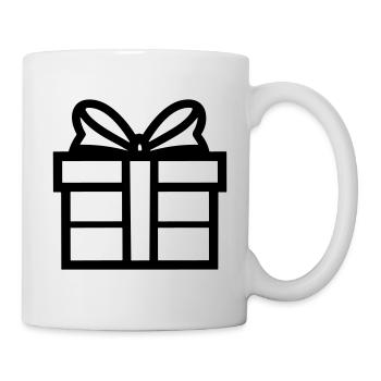 Geschenk-Icon-Box - Tasse - Weiß - Rechts