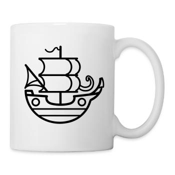 Pirate ship - Mug - white - Right