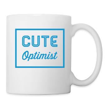 cute optimist children's gift idea - Mug - white - Right