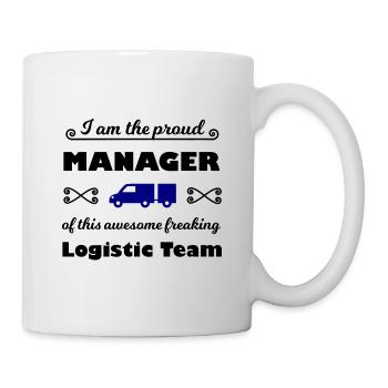 Le meilleur patron de la logistique - Mug blanc - blanc - Droite
